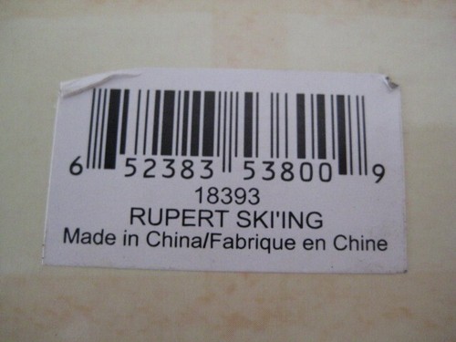 RUPERT TAKES A SKIING LESSON RB 20 ROYAL DOULTON CERTIFICATE & BOX NEW ORNAMENT - Picture 15 of 16