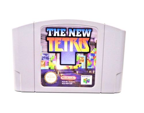 N64 The NUEVO TETRIS Nintendo 64 PAL Cartucho Reino Unido Multijugador Juego Familiar - Imagen 1 de 2