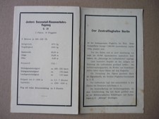 Deutsche Lufthansa Zentral-Flughafen  Berlin Tempelhof ca 1928 Infoheft Flugzeug