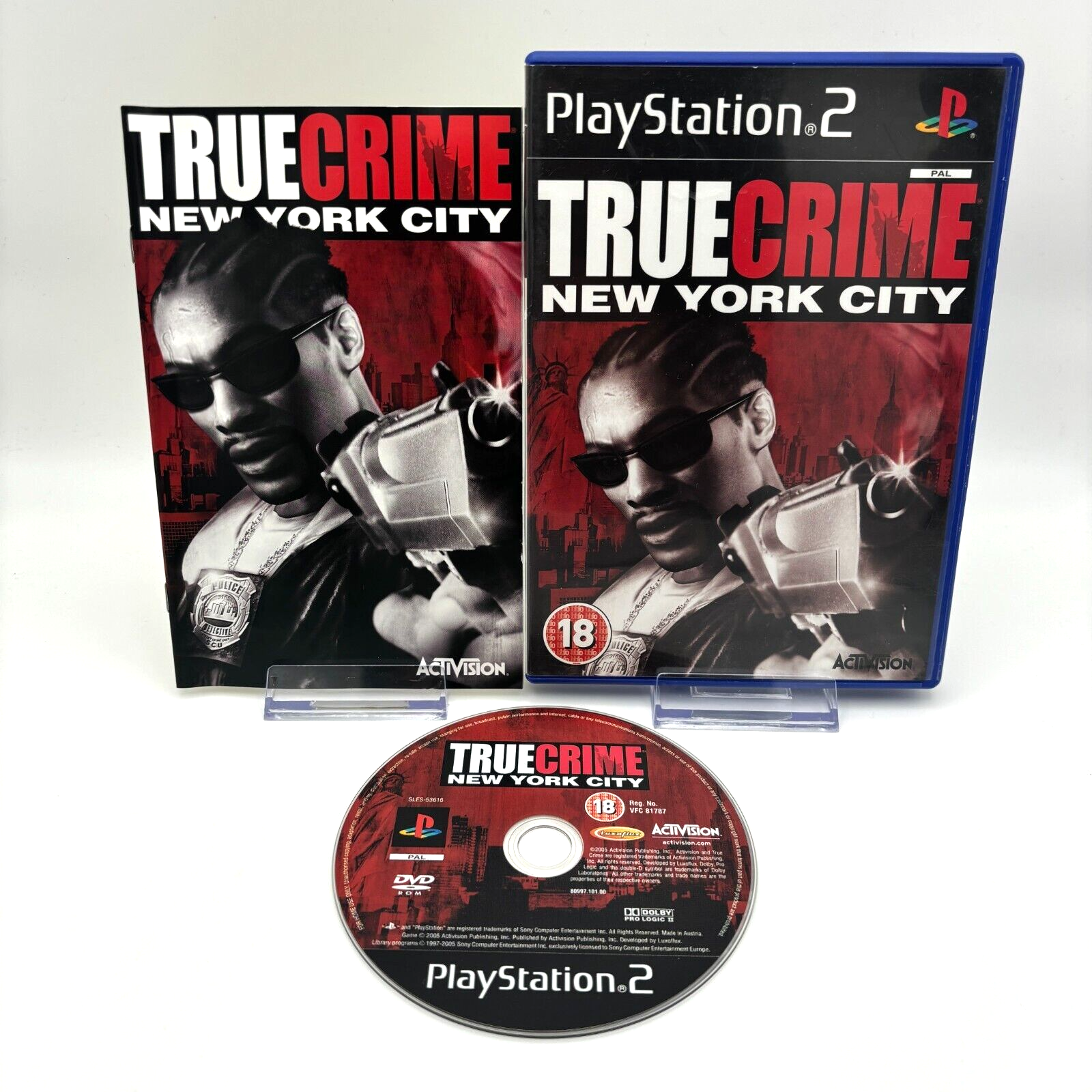 True Crime: New York City (PAL Sony PS2, 2005)  *Near Mint* *Disc Perfect*