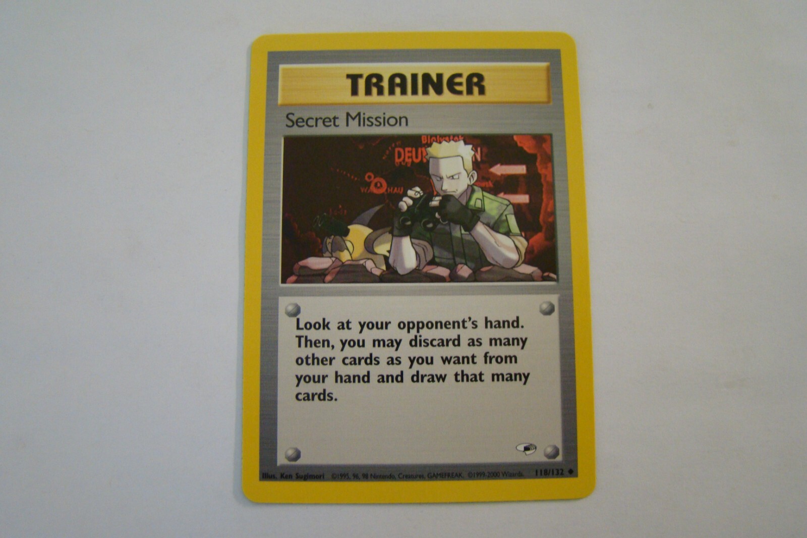 Pokemon TCG Gym Heros Trainer Secret Mission 118/132 Uncommon NM