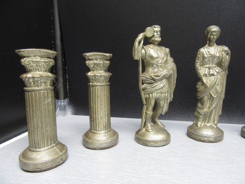 X709⭐⭐Schachfiguren Metallguss Motiv: Römer Mittelalter ⭐⭐ - Picture 3 of 24
