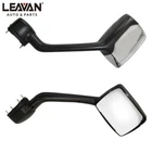 Chrome Hood Mirror Pair for 10+ Kenworth T680 Peterbilt 579 587 W/Mounting Kit
