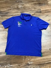 Ralph Lauren Custom Fit Blue PRL Yacht Club 1st Class Polo Shirt XL Mens NICE