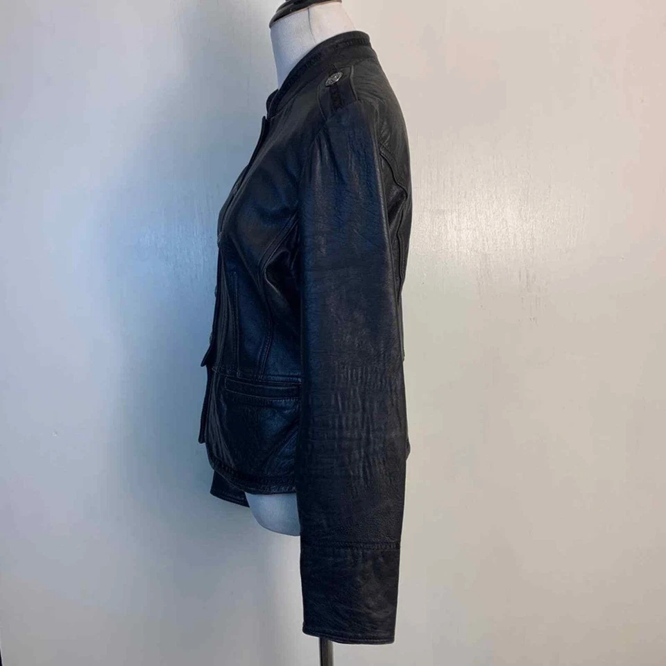 Chaqueta de cuero Knoles & Carter (talla XS) Foto 3 de 4