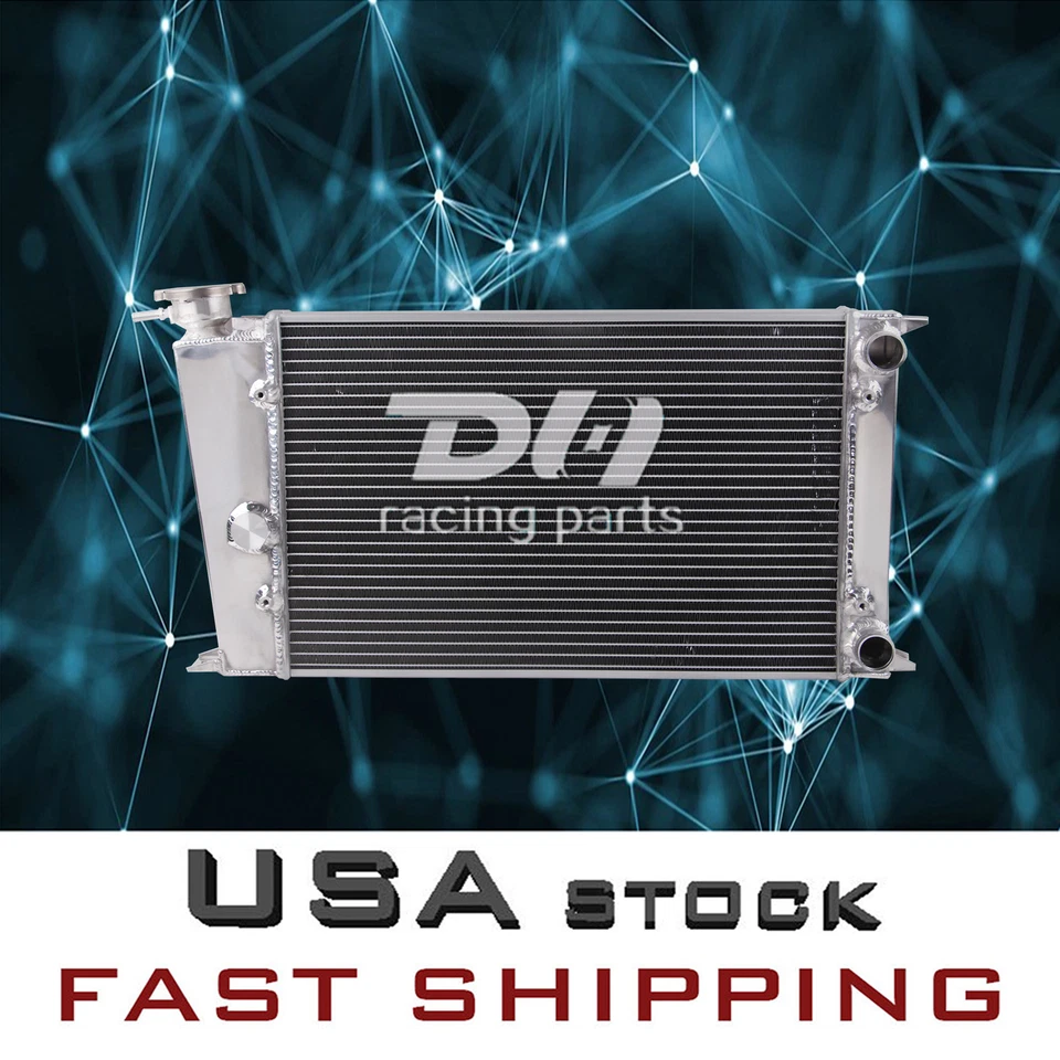 Radiador de carreras DH PARA 1988-1991 Volkswagen Golf/Jetta Eclipse Basico 1,8 L Foto 2 de 4