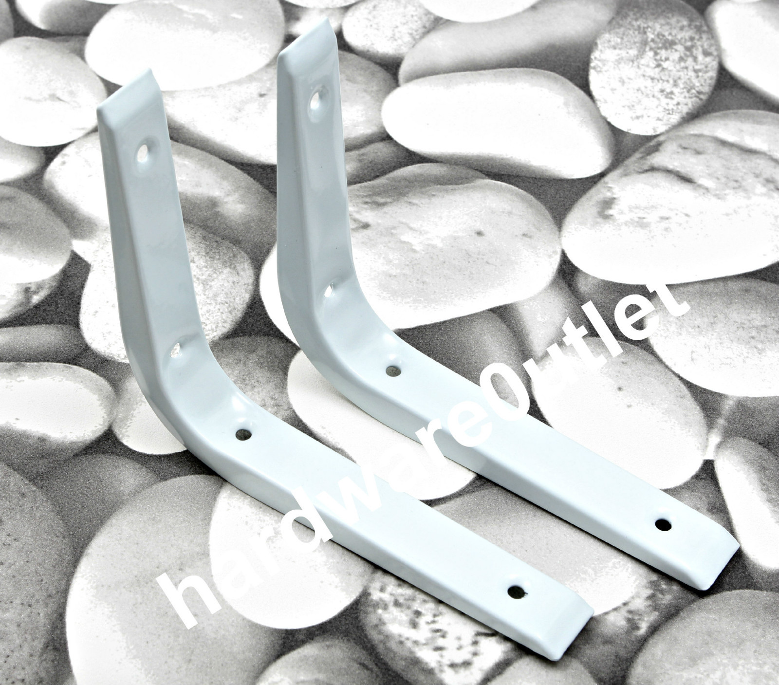 1 Pair White CANTILEVER Shelf Brackets 4 Sizes Available Bar Garage