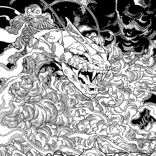 IMPRESIÓN FANTASÍA CELTA NUADA EL ALTO REY. VERSIÓN LÍNEA 16x11 de Jim FitzPatrick - Imagen 2 de 3