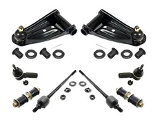 FR Upper Control Arms w Bushings Sway Bar Links Tie Rods For Honda Accord 86-89