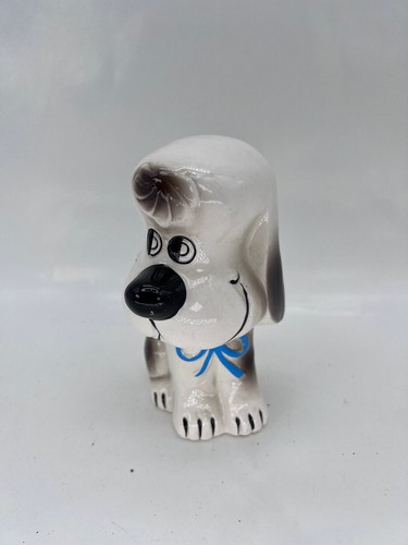 Geld Münzbank Lächelnder Hund Hund Keramik Porzellan Japan Vintage