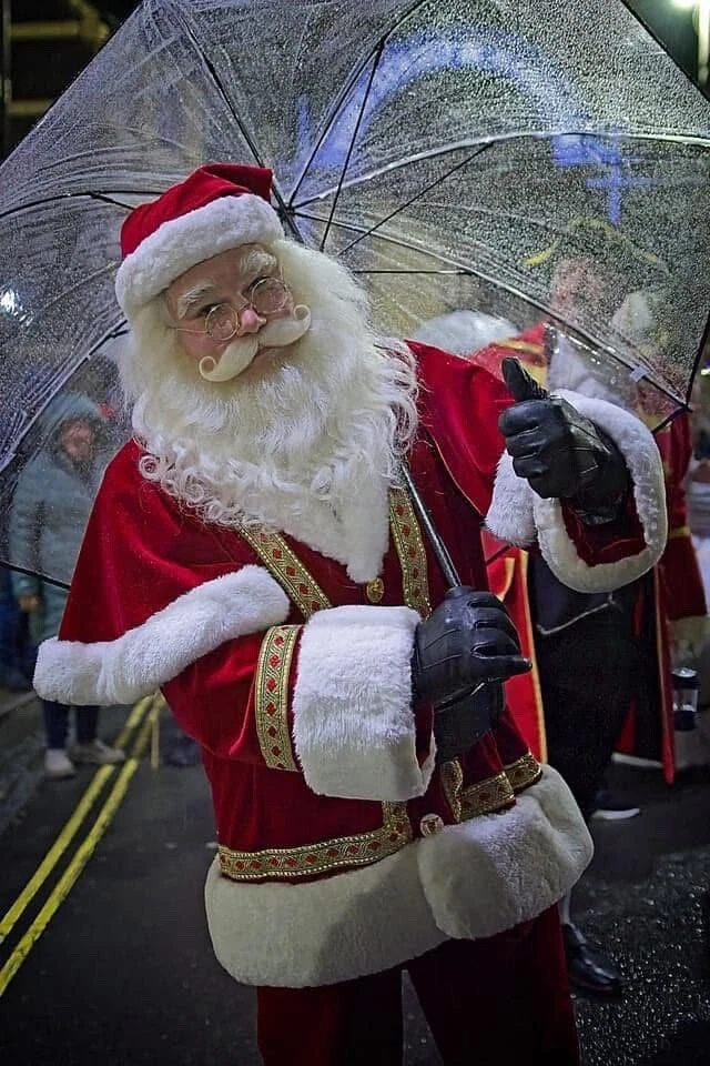 Lujo Santa Claus Disfraz Profesional Papá Noel Traje Nuevo M - XXL - Imagen 3 de 4