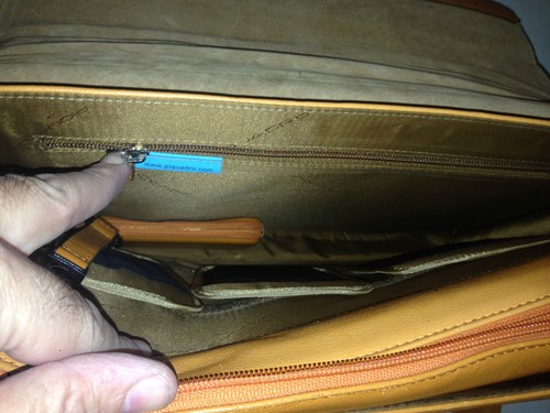 Piquadro BORSA TRACOLLA ARANCIONE USATA POCHISSIME #Back2eBay - Foto 5 di 8