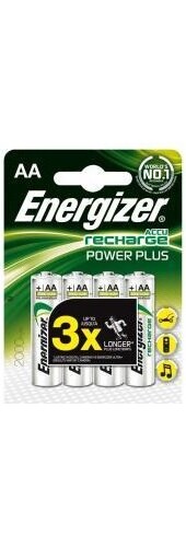 Confezione 4 batterie Ricaricabili STILO AA 2000 mAh 638622 Energizer