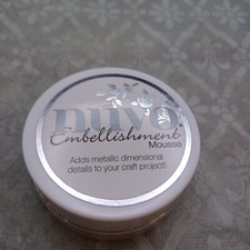 Nuvo Embellishment Mousse PURE PLATINUM New Sealed Nuvo by Tonic Studios UK