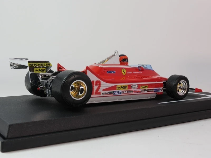 Burago Ferrari 312 T4 Villeneuve winner South African 1979 1/18 18-16814#12-SA - Immagine 3 di 4