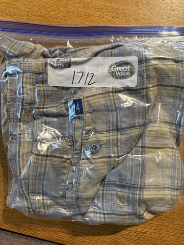 Tommy Bahama Relax Shorts Mens 34 Blue Yellow Plaid 100% Linen Relaxed Fit Beach - Picture 10 of 10