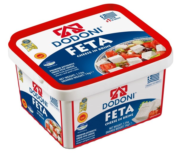 Dodoni Feta 6x 1 kg queso de oveja queso de oveja en salmuera 43% grasa i.tr. Grecia