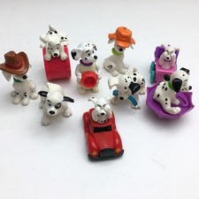 Lot of 9 Dog Figurines From 101 Dalmatians Toys Disney Collectible Dog Figures