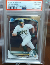 Bowman Chrome Prospects 2025 Nick Kurtz Athletics Rookie Baseball bcp-114