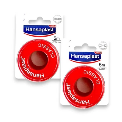 2x Hansaplast Heftpflaster Classic 2x 5mx2,5cm Verbandsmaterial Erste Hilfe - Bild 1 von 4
