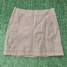 Free People Mauve Vegan Suede Mini Skirt Womens Size 2 Read Description...