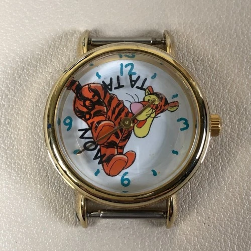 Vintage Timex Women Disney Winnie the Pooh Tigger Dial Quartz 26mm Watch NO BAND