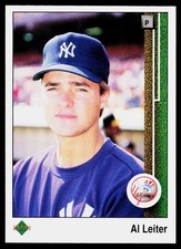 Al Leiter, 1989 Upper Deck, #588, New York Yankees,