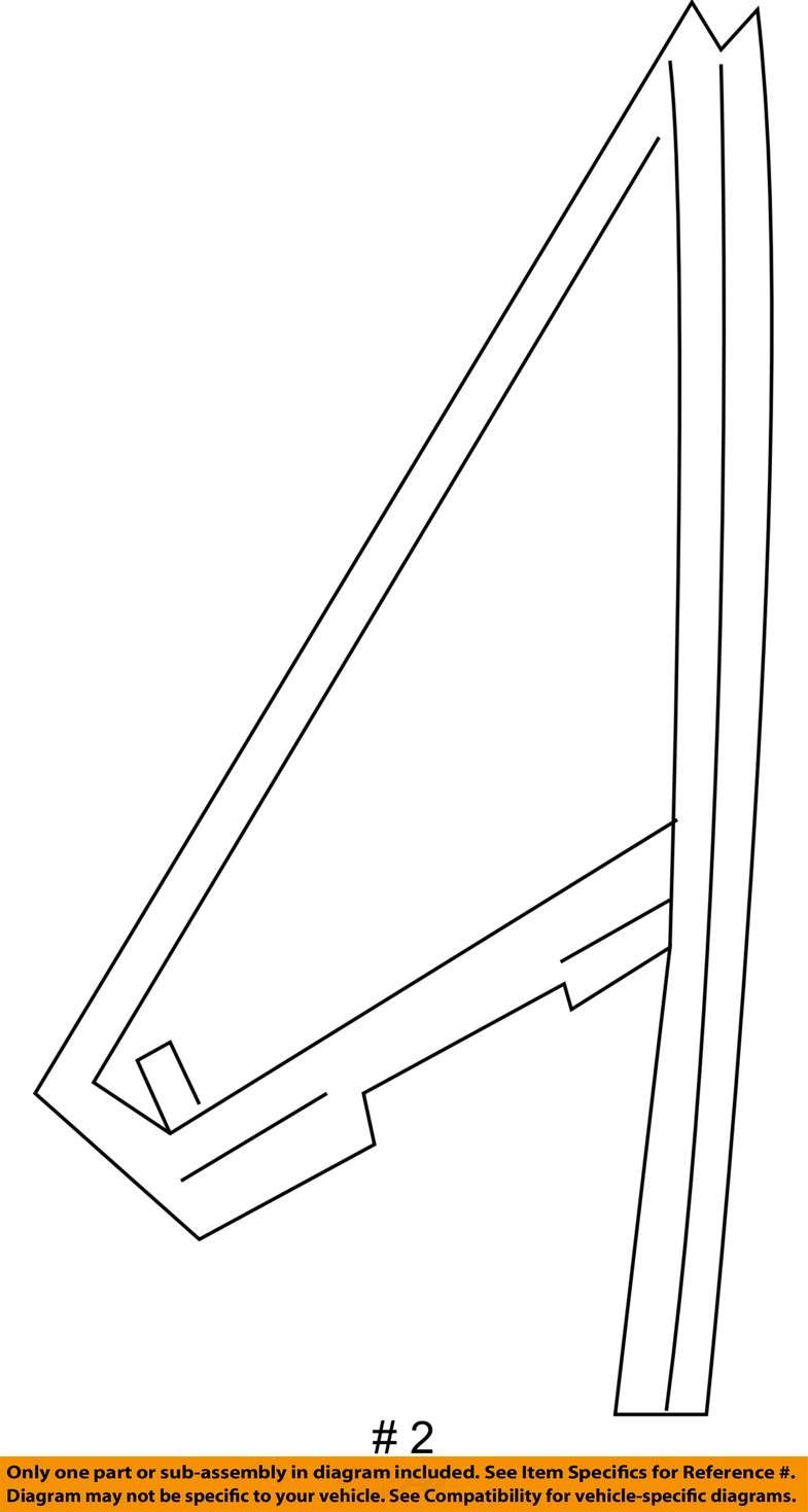 BMW I8 I12 Front Left Side Door Corner Quarter Window Glass 2014 - 2020 OEM