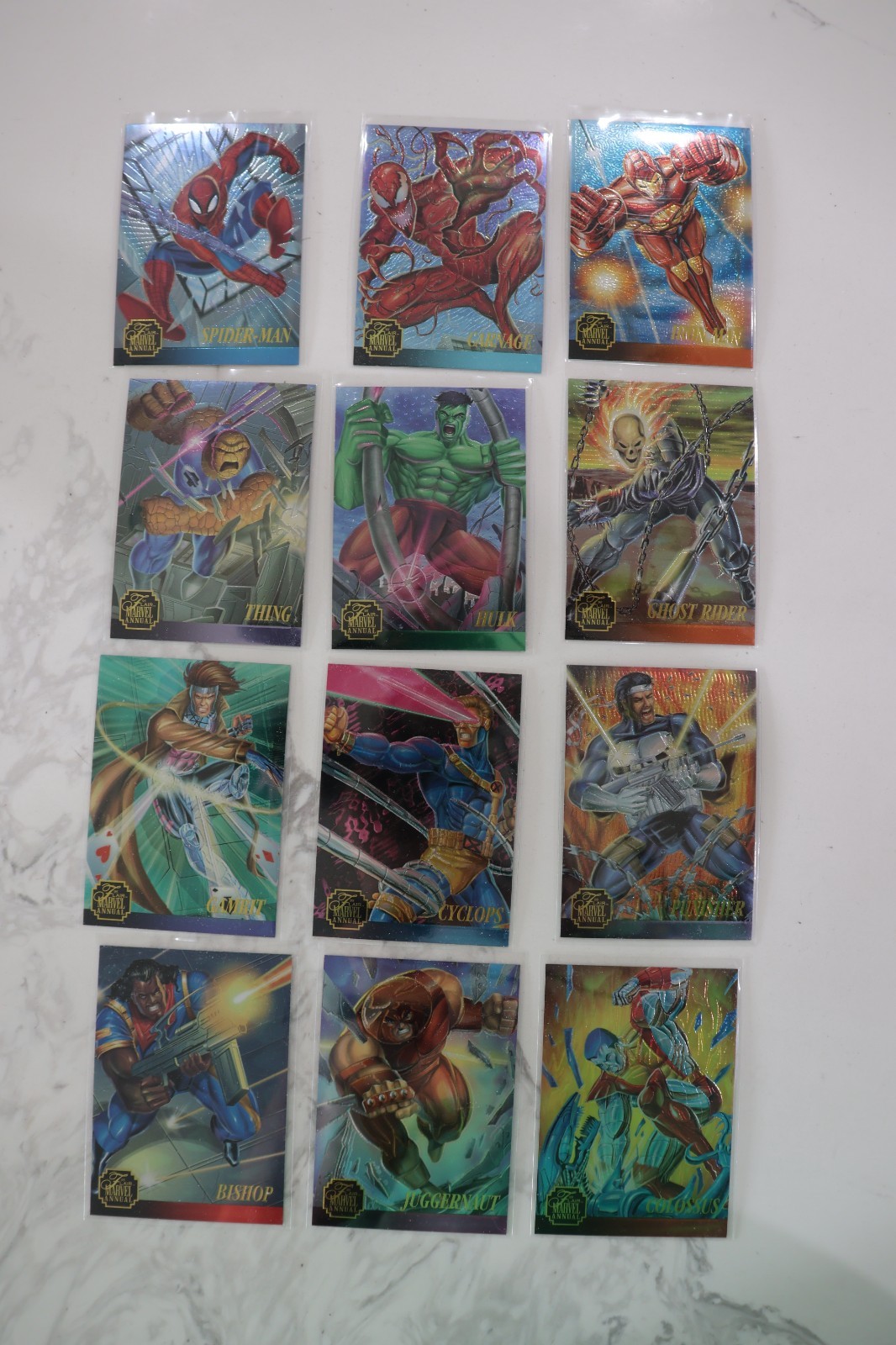 1995 Flair Marvel Annual Chromium Foil Chase Insert Card You Choose