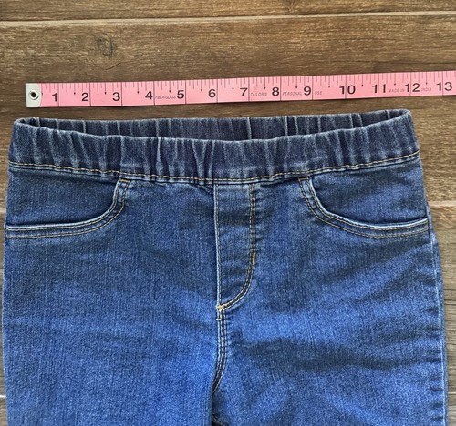 Carters Kinder Mädchen 10 mittlere Waschung Denim blau Jeans Stretch Taille ausgestelltes Bein Knöchel - Bild 7 von 10
