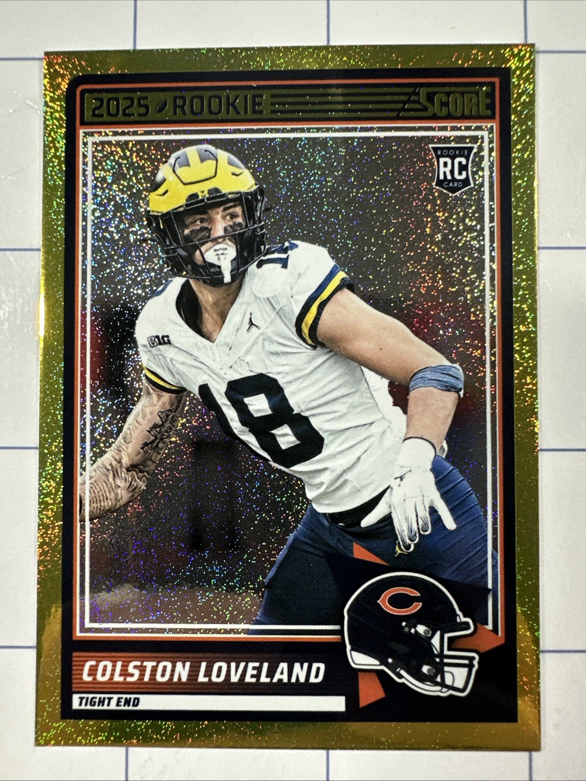 2025 Score - Rookies Colston Loveland #31 Gold Dots /499 (RC)