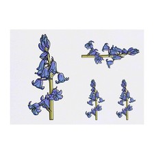 4 x 'Bluebells' Temporary Tattoos / Transfers TO00042883 