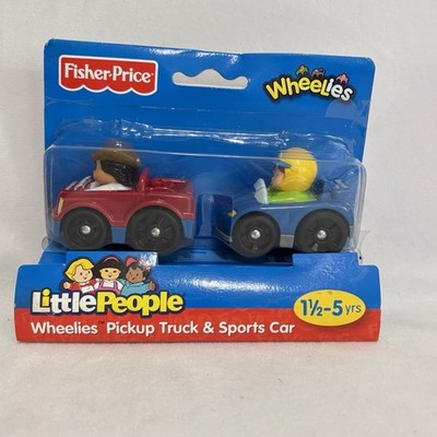 Fisher Price Little People Wheelies 2010 New In Box Pick Up Truck & Sports Car