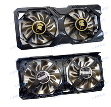 For MANLI P106-100 GTX1060 Twin Cooler Graphics Card Cooling Fan with Casing