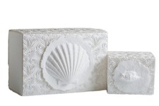 The Favorite Place  Burial Biodegradable Urn for Human Ashes, Small Shell Ur...