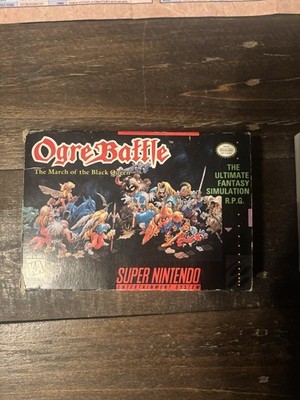 Ogre Battle: The March of the Black Queen (SNES) CIB w/ Map
