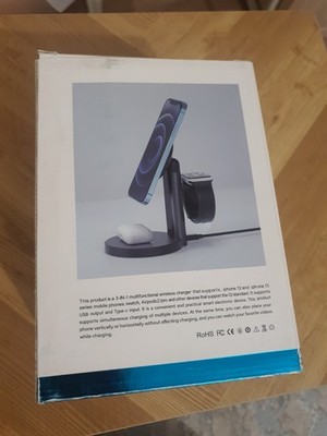 VOGSIG 3-in-1 Magnetisches Wireless-Ladegerät   iPhone, iWatch, AirPods