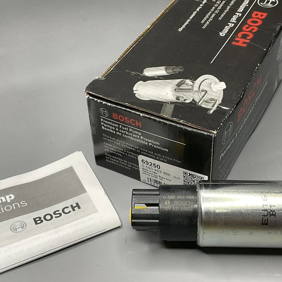 Bomba de combustible eléctrica OE Bosch 69250 para Saturn LS1 LS2 LW1 LW2 Cadillac Chevrolet Foto 2 de 4