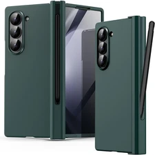 AICase for Galaxy Z Fold 6 Case Original Built-in Green-with pen holder 
