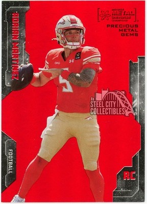 Adrian Martinez 2024 UD Skybox Metal Universe PMG Red Rookie Card #84 10/100