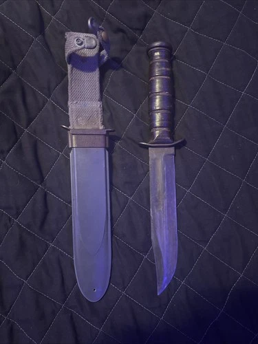 United States Navy WW2 K-Bar Military Knife with Sheath