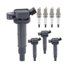 Confezione Bobina Accensione Sorgo e Candele Compatibile con Toyota Highlander...