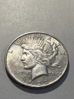 1922 D E/FINE AU US Peace Silver Dollar       N604