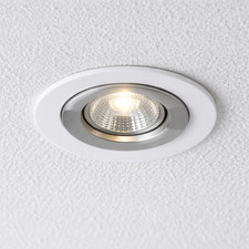 Acrylic White GLOSS Downlight Surround Bezel – Custom Sizes | Light Trim UK Made