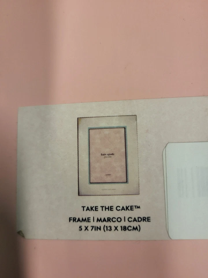 Marco de fotos Lenox plateado Kate Spade New York Take the Cake Wedding 5x7 🌹 Foto 4 de 4