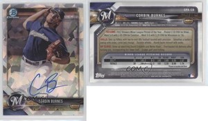 2018 Bowman Chrome Prospect Atomic Refractor /100 Corbin Burnes #CPA-CB Auto