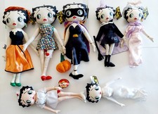 Lot of 7 Betty Boop Plush Dolls   Holiday, Classic,Themed Outfits 1999 Kellytoys