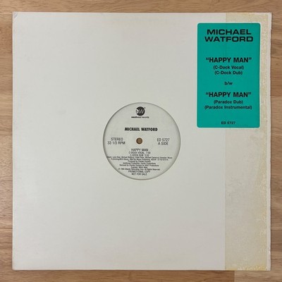 Michael Watford   Happy Man (12'' Vinyl Record) 1994 Promo
