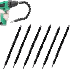 6 Pack 11.6 Inch Flexible Drill Bit Extension Bendable Drill Bit Shaft Extension