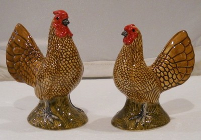 WACHTEL Golden Seabright Henne & Hahn Vogel Figuren
